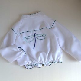 Bomber blanca LIBÉLULA AMATISTA NOMA FERNÁNDEZ moda infantil juvenil