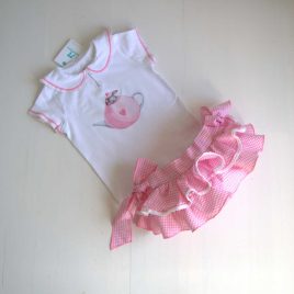 Conjunto EASTER braguita y camiseta LA MARTINICA moda infantil juvenil