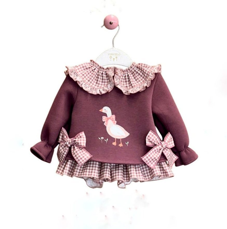 INVIERNO 25-26.cdr Conjunto CATHERINE sudadera-braga VALENTINA BEBÉ moda infantil