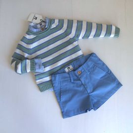 Conjunto ZARZAMORA niño MINI-PANTALÓN LA MARTINICA moda infantil juvenil