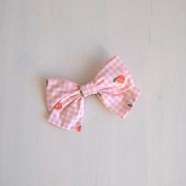Lazo VICHY pequeño MELOCOTONES MON PETIT BONBON moda infantil juvenil complementos