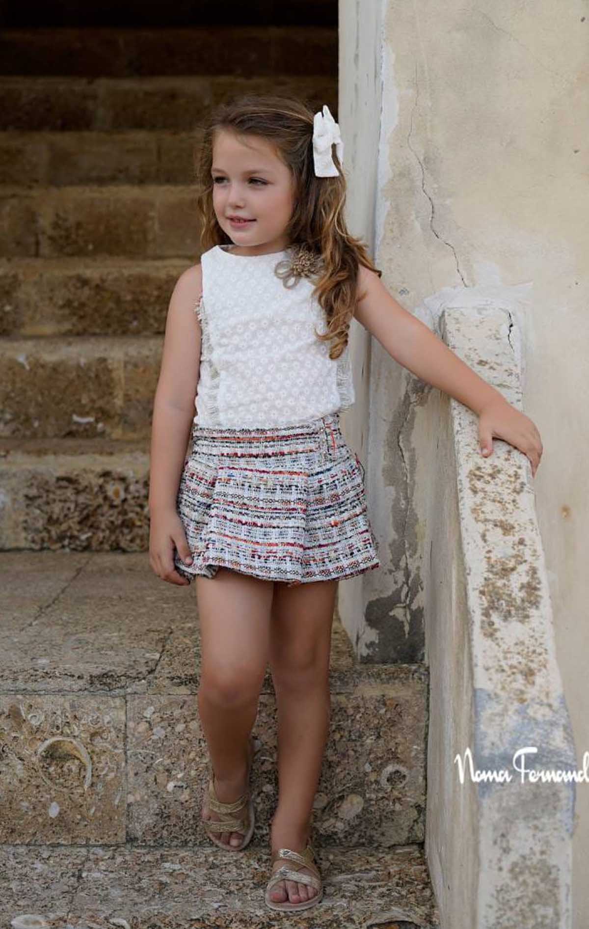 Conjunto YUCA minifalda-culote NOMA FERNÁNDEZ moda infantil juvenil