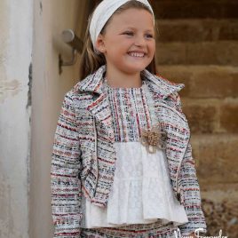 Chaqueta MOTERA YUCA chanel NOMA FERNÁNDEZ moda infantil juvenil