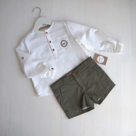 Conjunto OLIVO niño short NOMA FERNÁNDEZ moda infantil juvenil