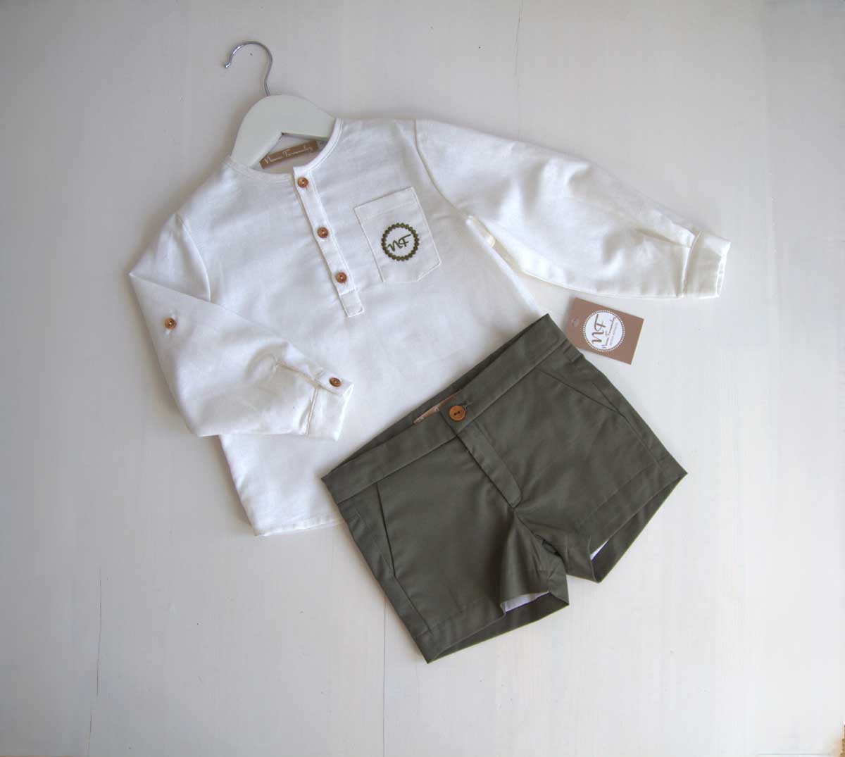 Oplus_16908288 Conjunto OLIVO niño short NOMA FERNÁNDEZ moda infantil juvenil