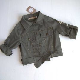 Cazadora OLIVO verde militar NOMA FERNÁNDEZ moda infantil juvenil