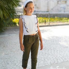 Conjunto OLIVO pantalón largo NOMA FERNÁNDEZ moda infantil juvenil