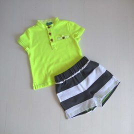 Polo AURORA BOREAL flúor LA MARTINICA moda infantil juvenil