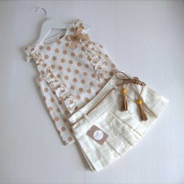 Conjunto HAYA minifalda-culote NOMA FERNÁNDEZ moda infantil juvenil