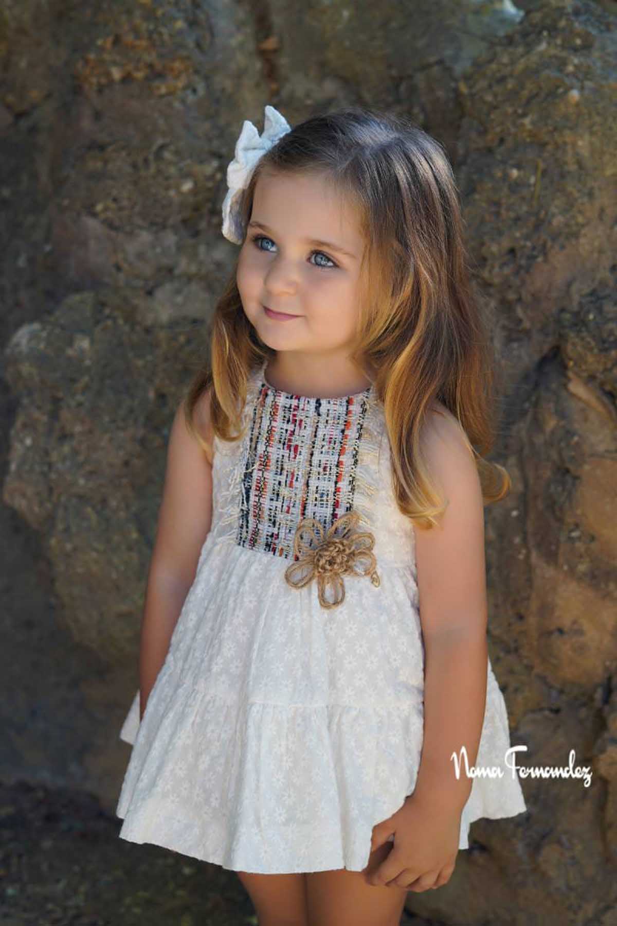 Jesusito YUCA bordado marfil NOMA FERNÁNDEZ moda infantil juvenil