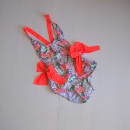 Bañador ZAHORA flores coral MARI CRUZ baño infantil juvenil