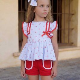 Conjunto ALISO blusón y short NOMA FERNÁNDEZ moda infantil juvenil
