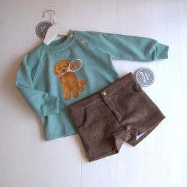 Sudadera PERRITO BRIBÓN niño MON PETIT BONBON moda infantil juvenil