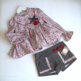 Conjunto BRISTOL blusón y short NOMA FERNÁNDEZ moda infantil juvenil